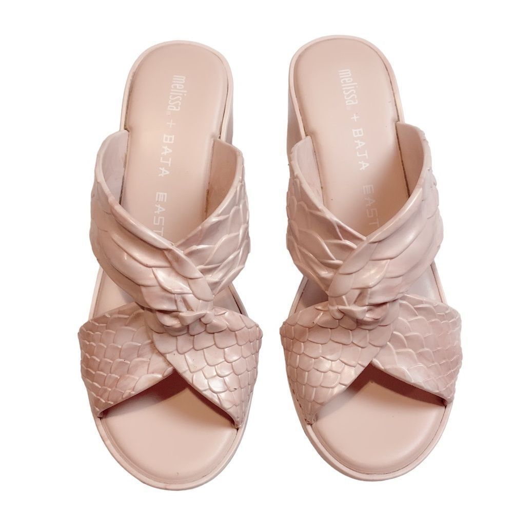 Y2k Baja East By Melissa Python Textured Chunky B… - image 4